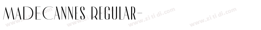 MADECannes Regular字体转换